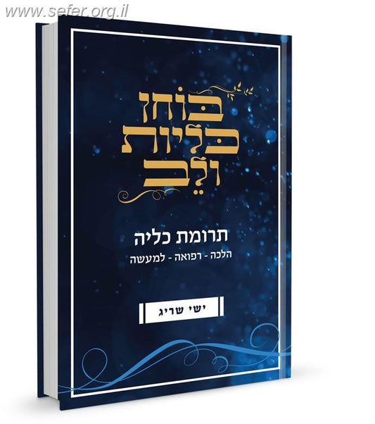 בוחן כליות ולב - תרומת כליה הלכה רפואה ומעשה / ישי שריג