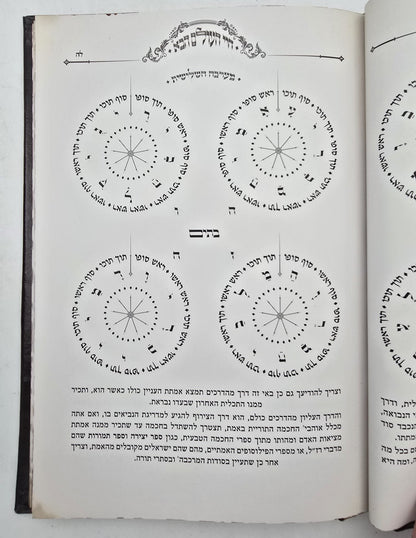 חיי העולם הבא - בכריכה מפוארת דמוי עור / רבי אברהם אבולעפיה זיע"א