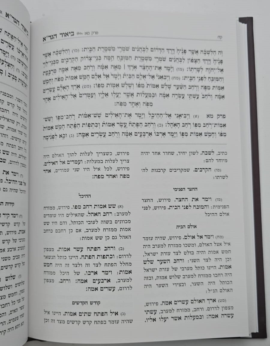 בנין אריאל - ביאור בנין בית שלישי / ע"פ ביאור הגר"א ביחזקאל