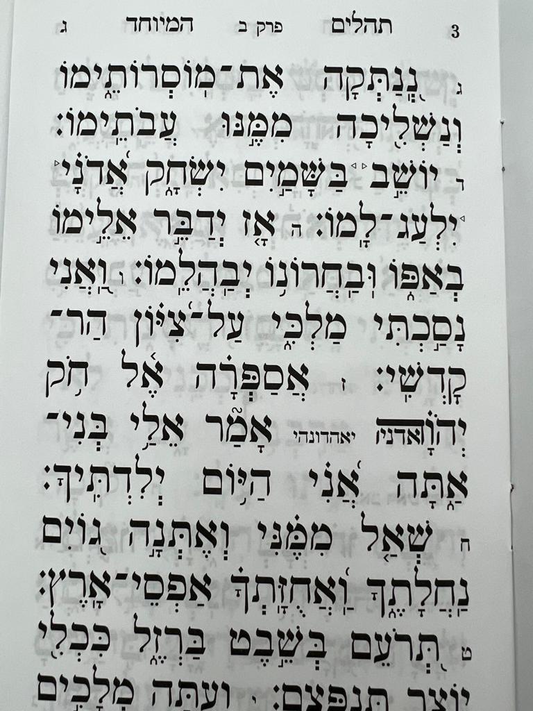 תהילים מחולק אור שרגא כח' חוברות - הוצאת אור השלום