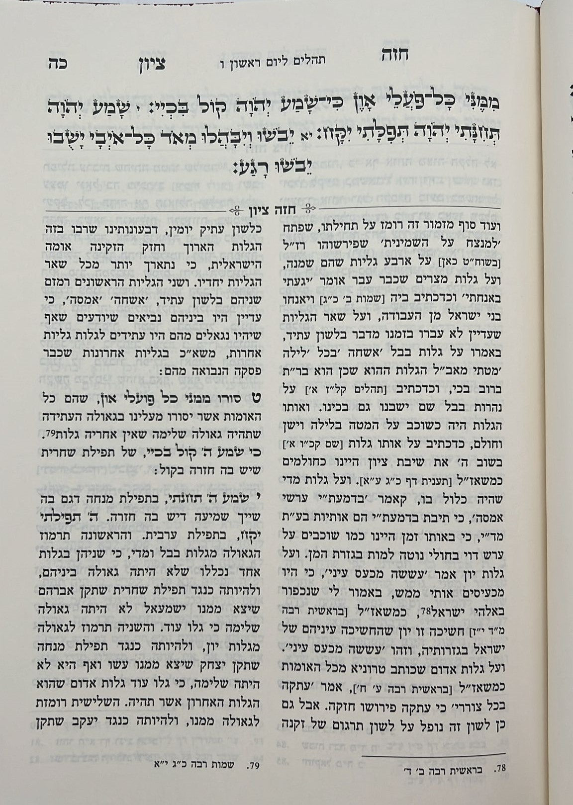 חזה ציון - על תהילים ב' כרכים / רבינו רפאל עמנואל חי ריקי זיע"א