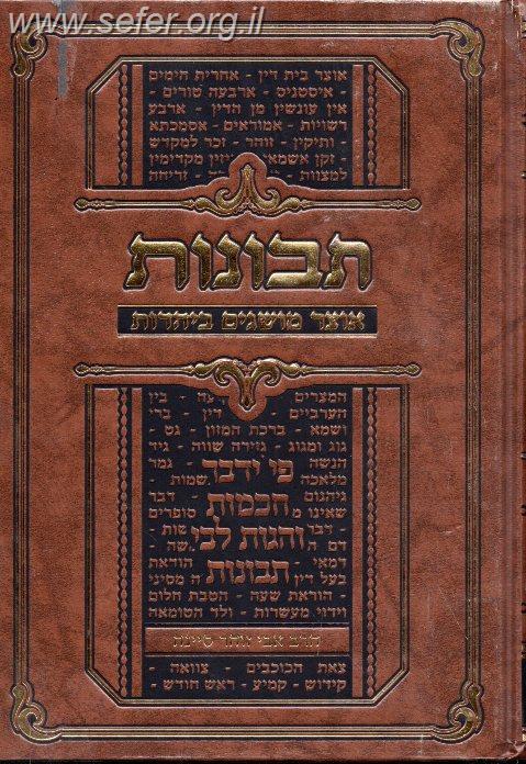 תבונות - אוצר מושגים ביהדות