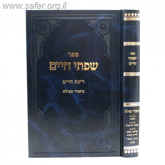 שפתי חיים - רינת חיים - ביאורי תפלה - ברכות השחר