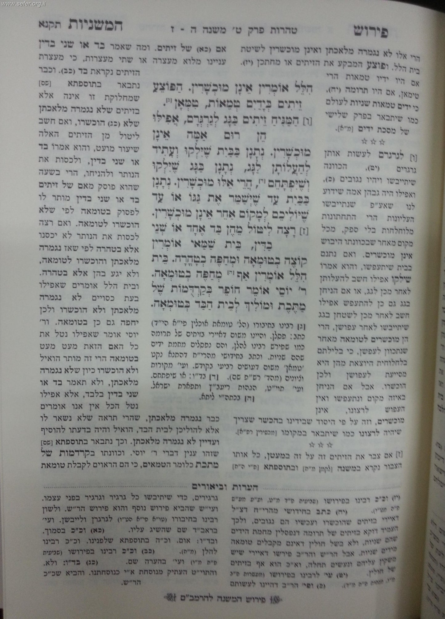 פירוש המשניות לרמב"ם בהוצאת המאור ז' כרכים