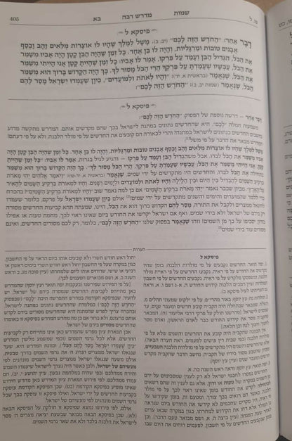 מדרש רבה המבואר ויקרא א' ויקרא - מצורע / ארטסקרול