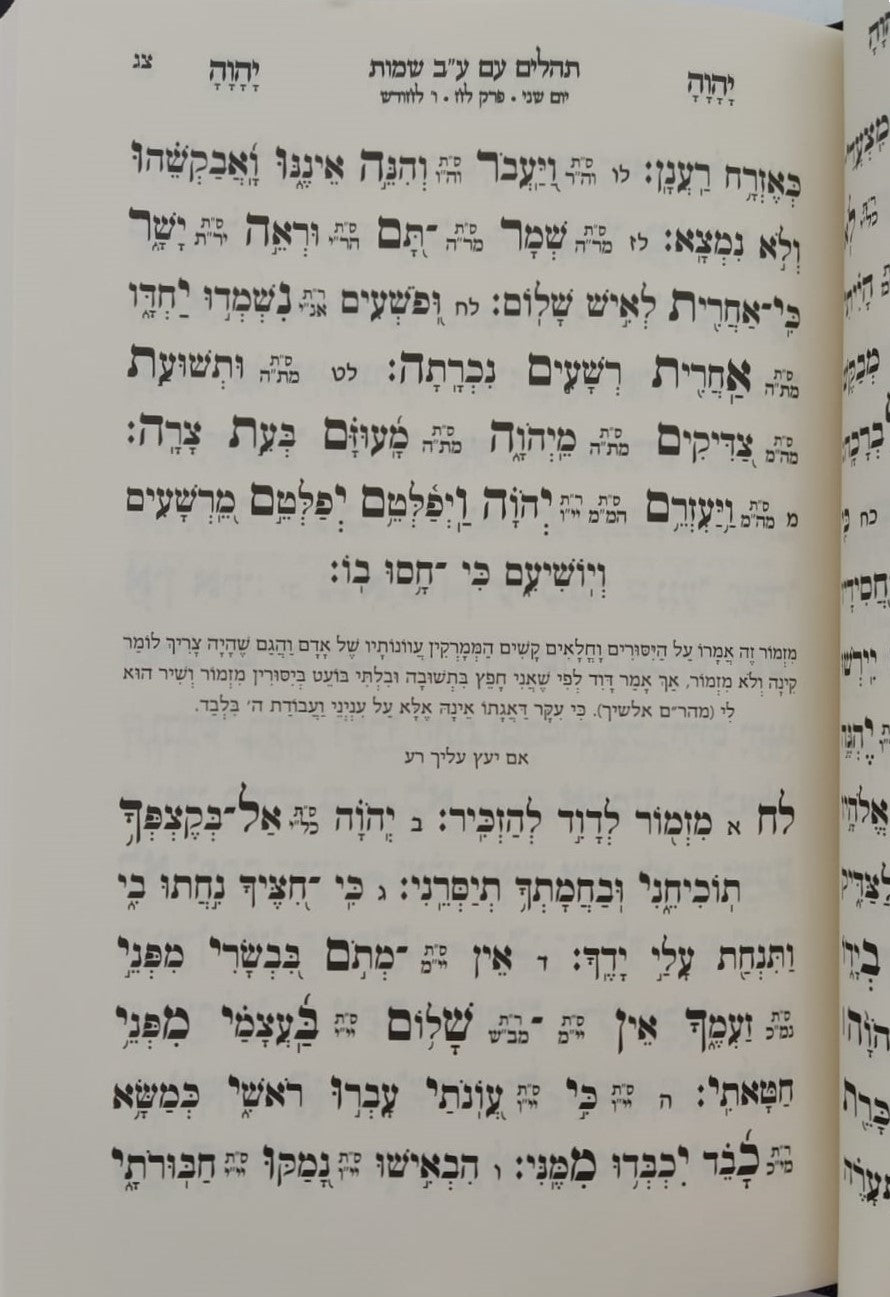 תהילים ע"ב שמות הקודש - המקוצר / הרב דוד כהן שליט"א