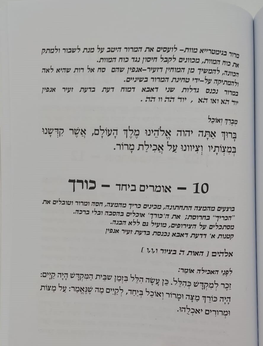 הגדה של פסח - הגדה לפסח כולל כוונות מכתבי האר"י וספר הזוהר / יחזקאל נגר