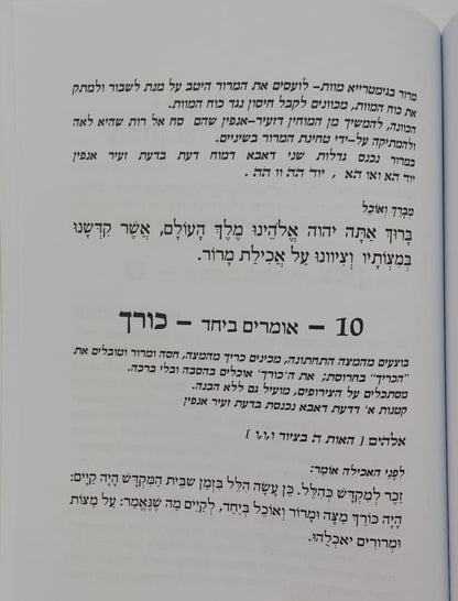 הגדה של פסח - הגדה לפסח כולל כוונות מכתבי האר"י וספר הזוהר / יחזקאל נגר