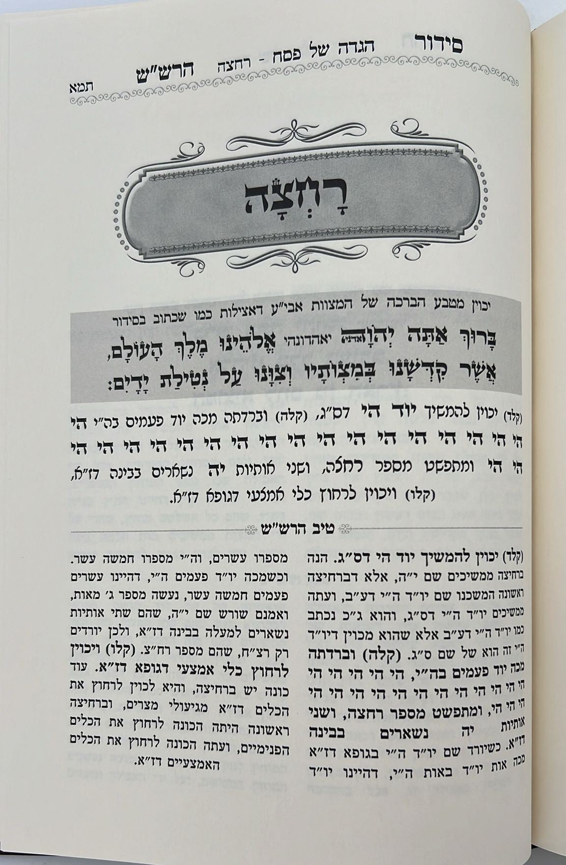 שער הכוונות עם פירוש טיב הכוונות פסח • סידור הרש"ש - עם פירוש טיב הרש"ש / הרב גמליאל הכהן רבינוביץ שליט"א