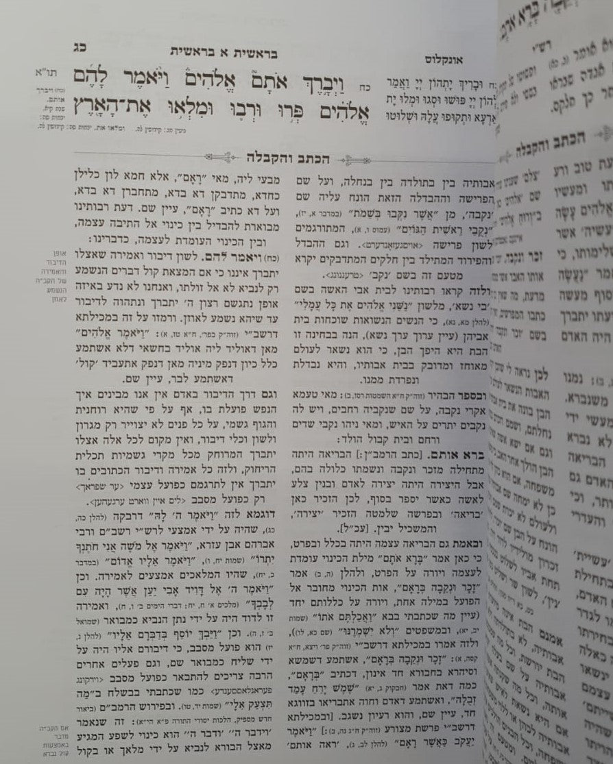 חומש הכתב והקבלה הוצאת מכלל יופי