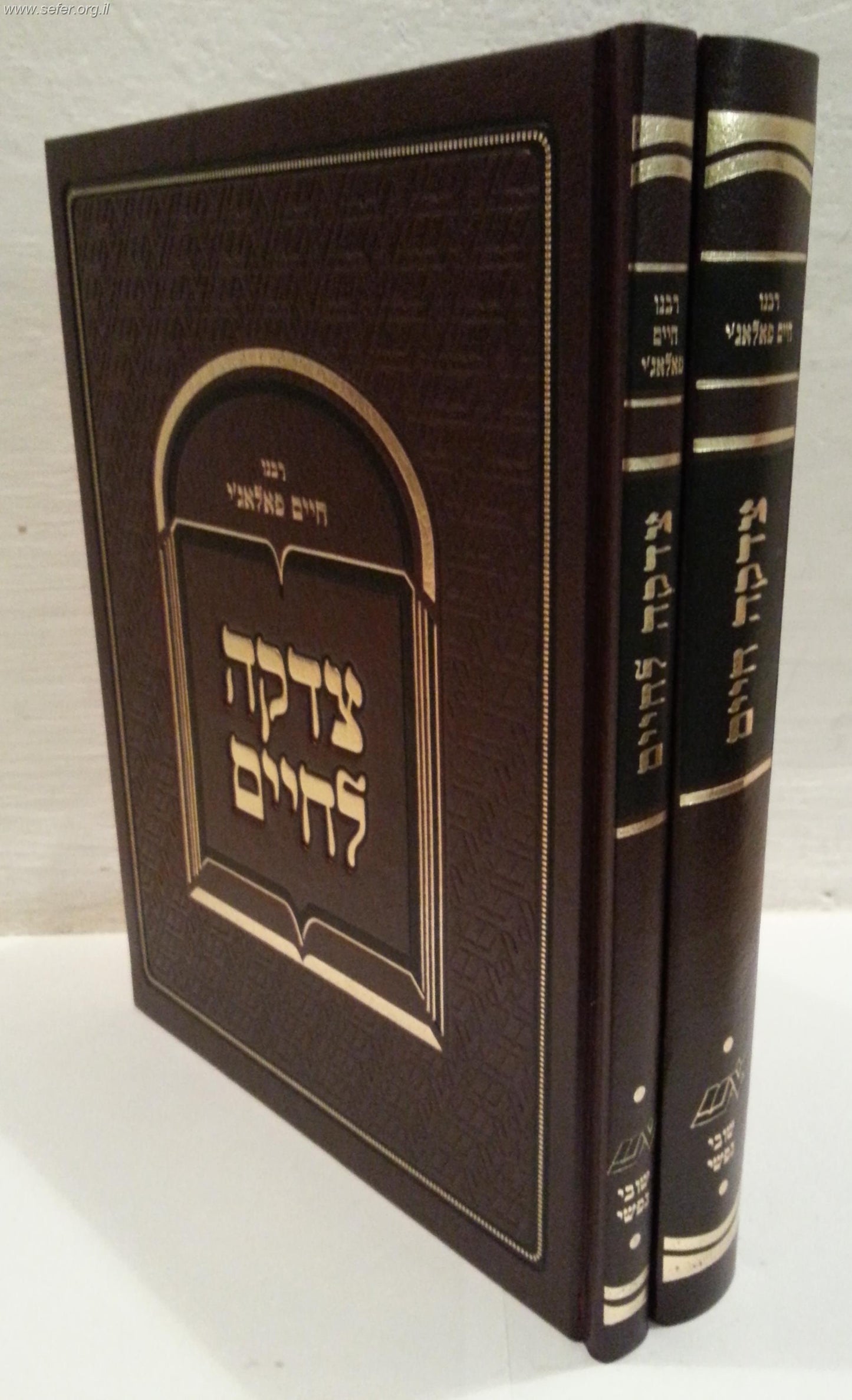 חלקם בחיים-צדקה חיים-צדקה לחיים ג' כרכים / ר' חיים פלאג'י