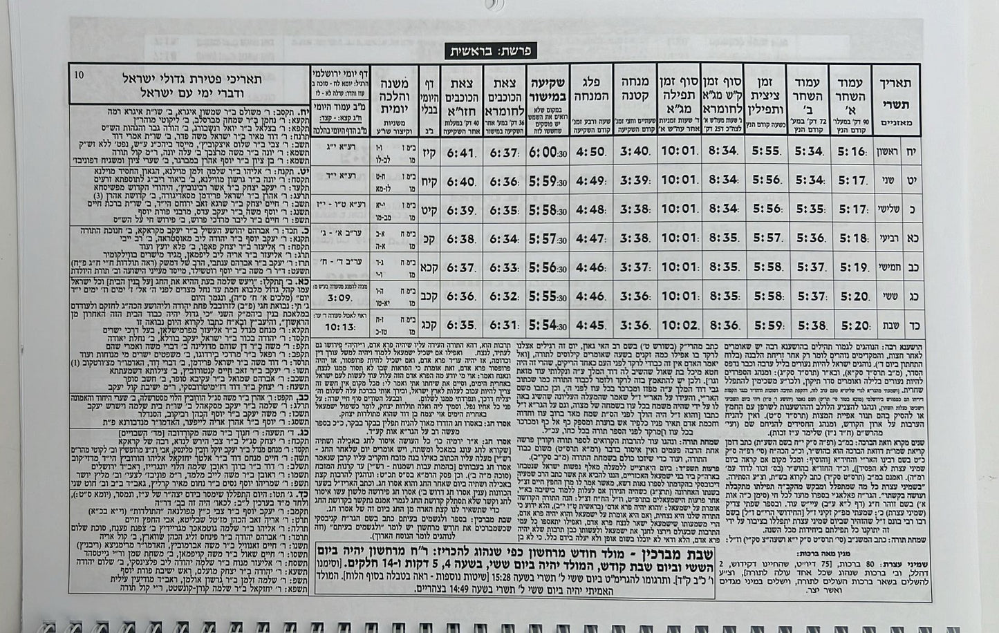 לוח שנה עתים לבינה תשפ"ה - לוח קיר ענק (אופק ירושלים)