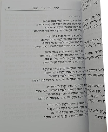 שער נפתלי - וידוי הגדול לרבינו נפתלי כ"ץ זצוק"ל / (הינוקא) רבנו שלמה יהודה בארי שליט''א