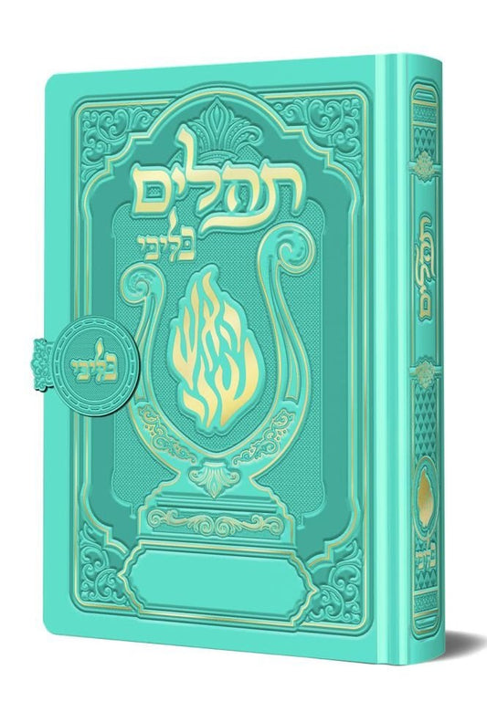 תהלים מגנט - הנבל עם האש שלי צבע טורקיז בהיר פורמט בינוני / בליבי