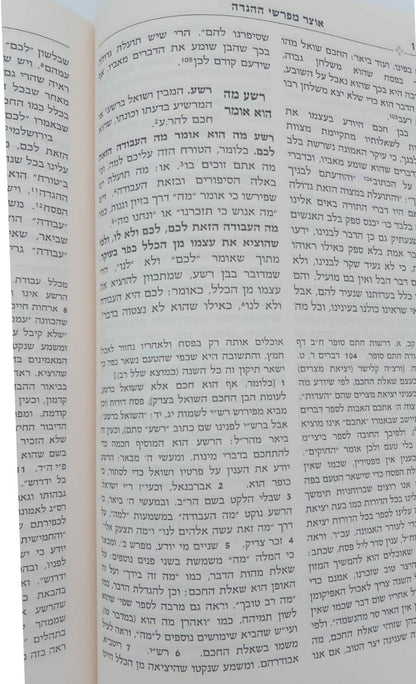 הגדה של פסח - אוצר מפרשי ההגדה / מכון ירושלים