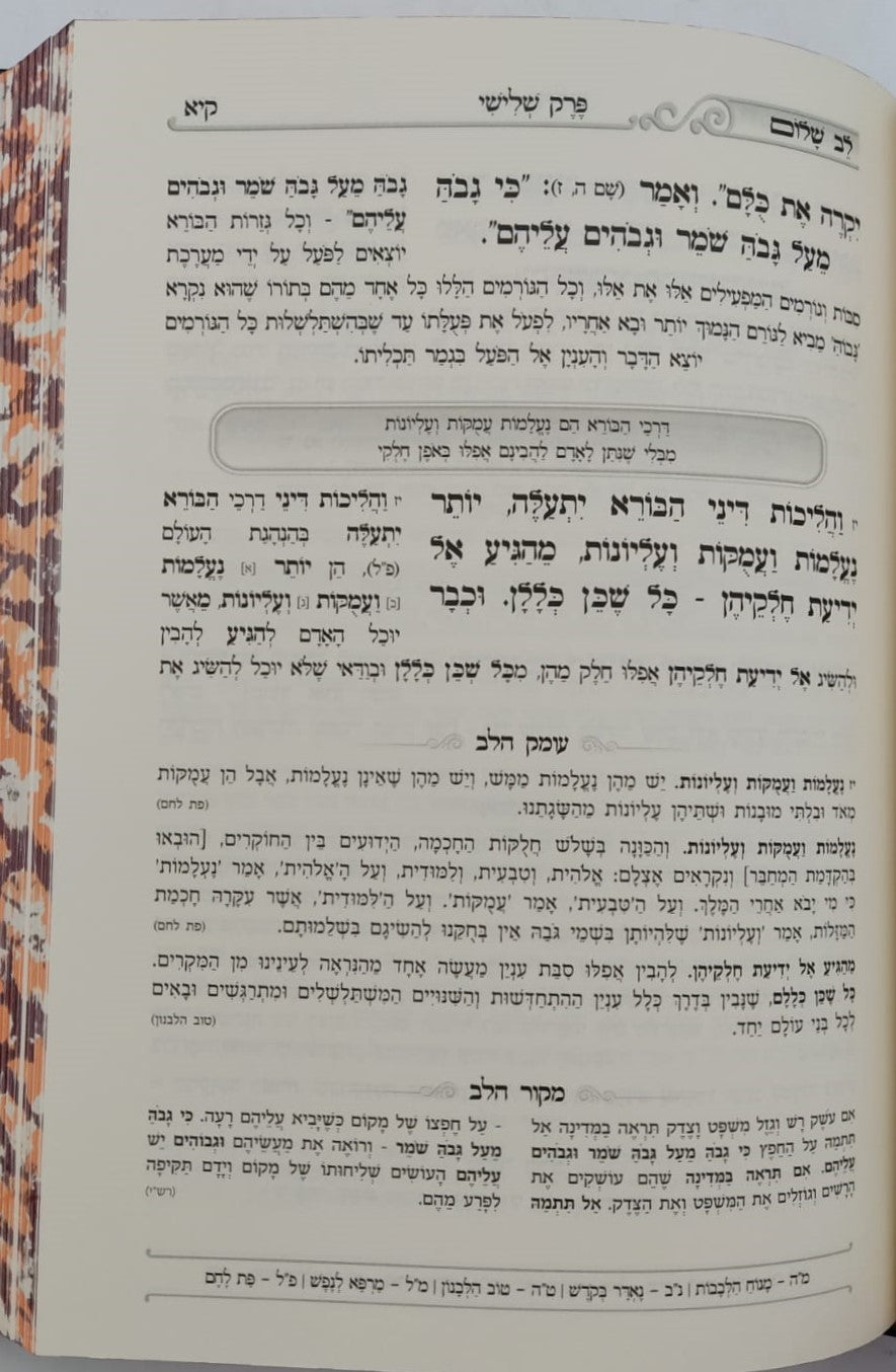 שער הביטחון - מספר חובות הלבבות לרבנו בחיי המבואר / לב שלום