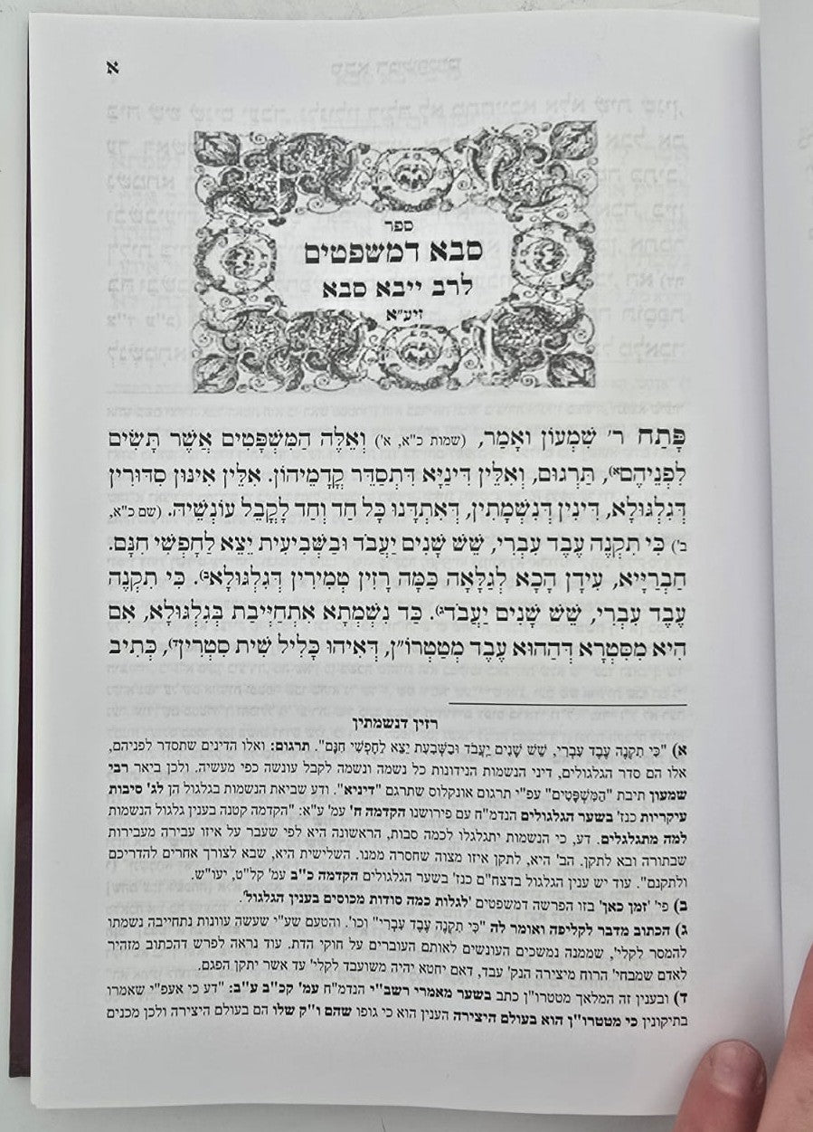 רב ייבא - סבא דמשפטים גלגולי הנשמות / רזין דנשמתין