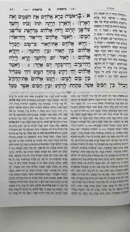 חמשה חומשי תורה בכרך אחד כריכת סקאי - בינת הלב