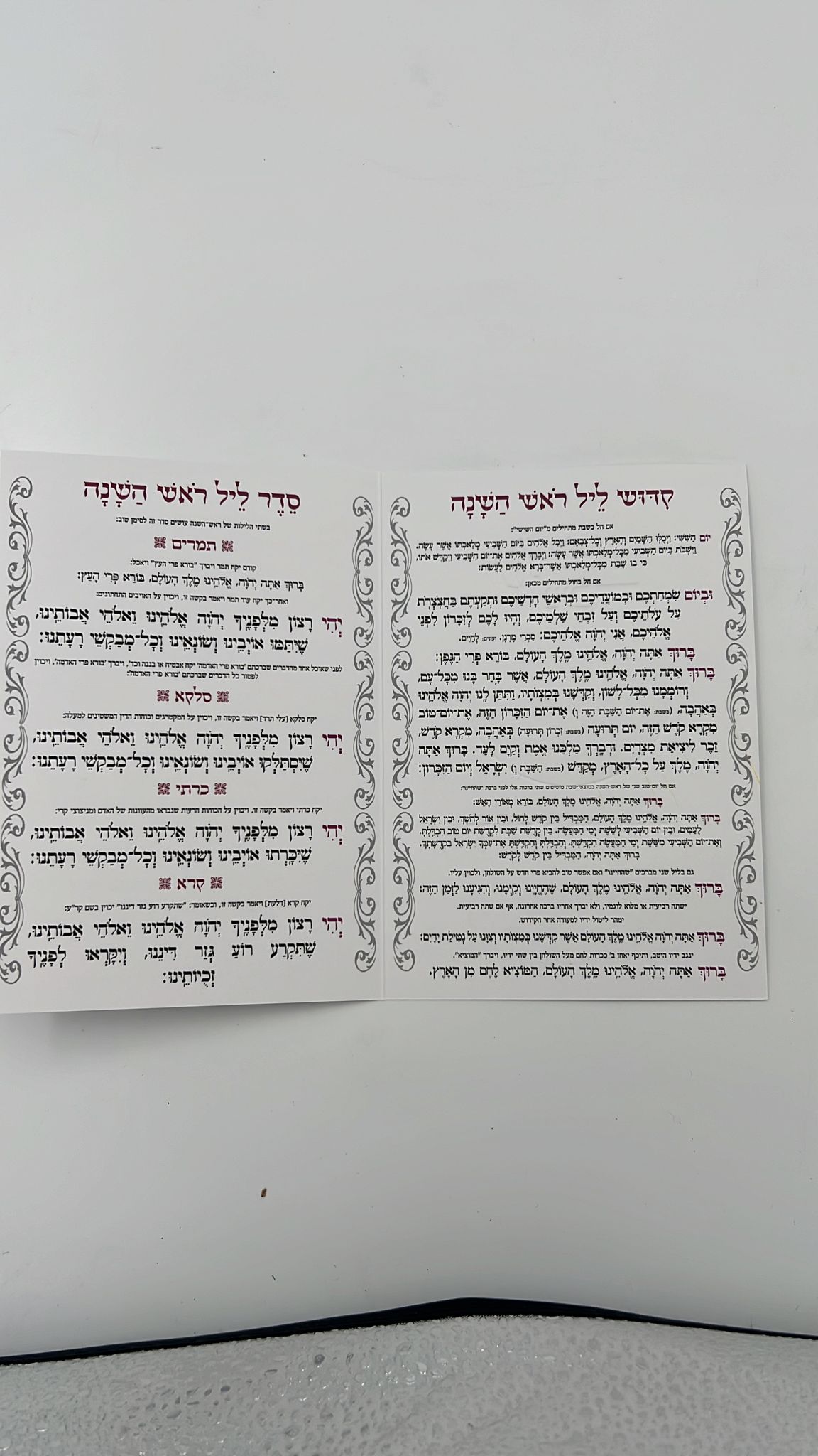 שנה טובה - סדר ליל ראש השנה וברכות הסימנים