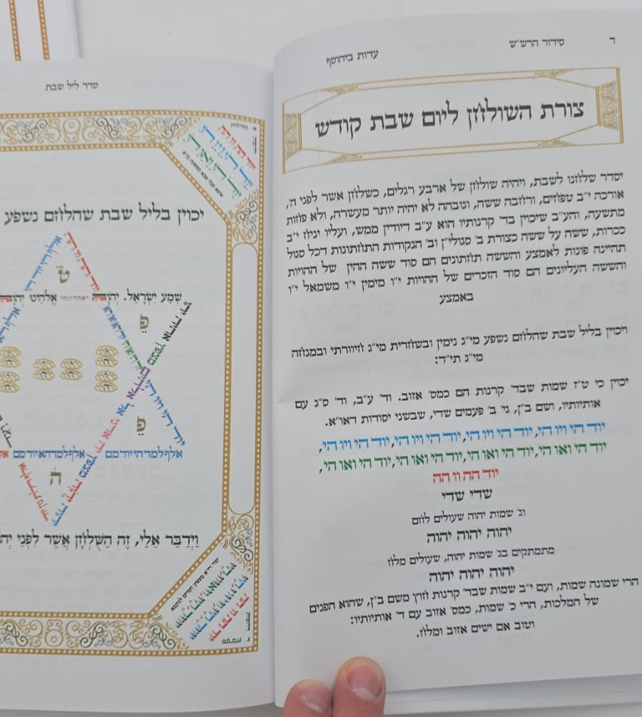 סידור הרש"ש - שולחן מלכים / עם קונטרס נטילת ידיים