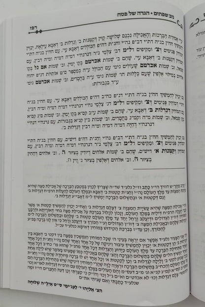 הגדה של פסח - ניב שפתיים / אליבא דנפשיה