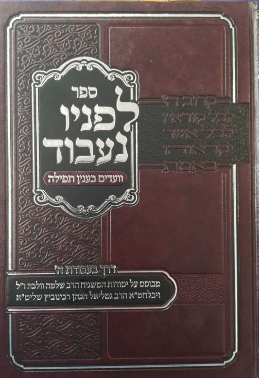 לפניו נעבוד - וועדים בענין תפילה / דרך בעבודת השם