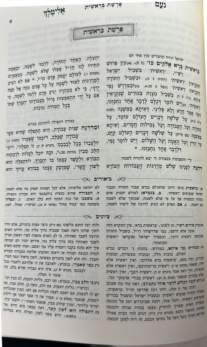 נועם אלימלך המבואר ב' כרכים - פורמט קטן / עוז והדר