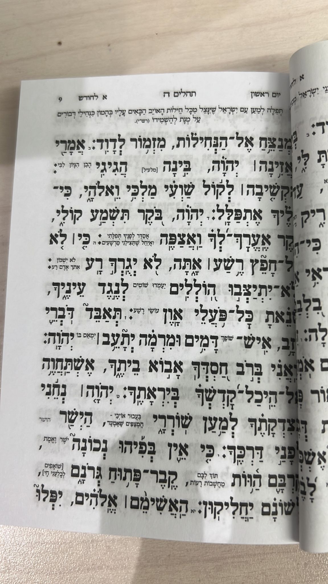 תהילים הודיה בכוונה - כריכה רכה / פורמט כיס קטן