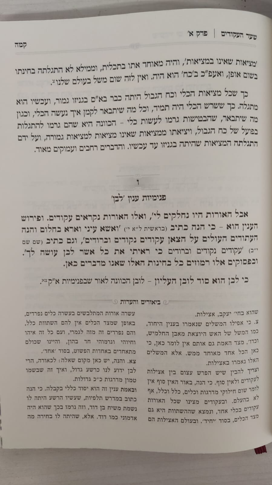 שיעורי ים החכמה - אוצרות חיים חלק א' / הרב המקובל י.מ מורגנשטרן