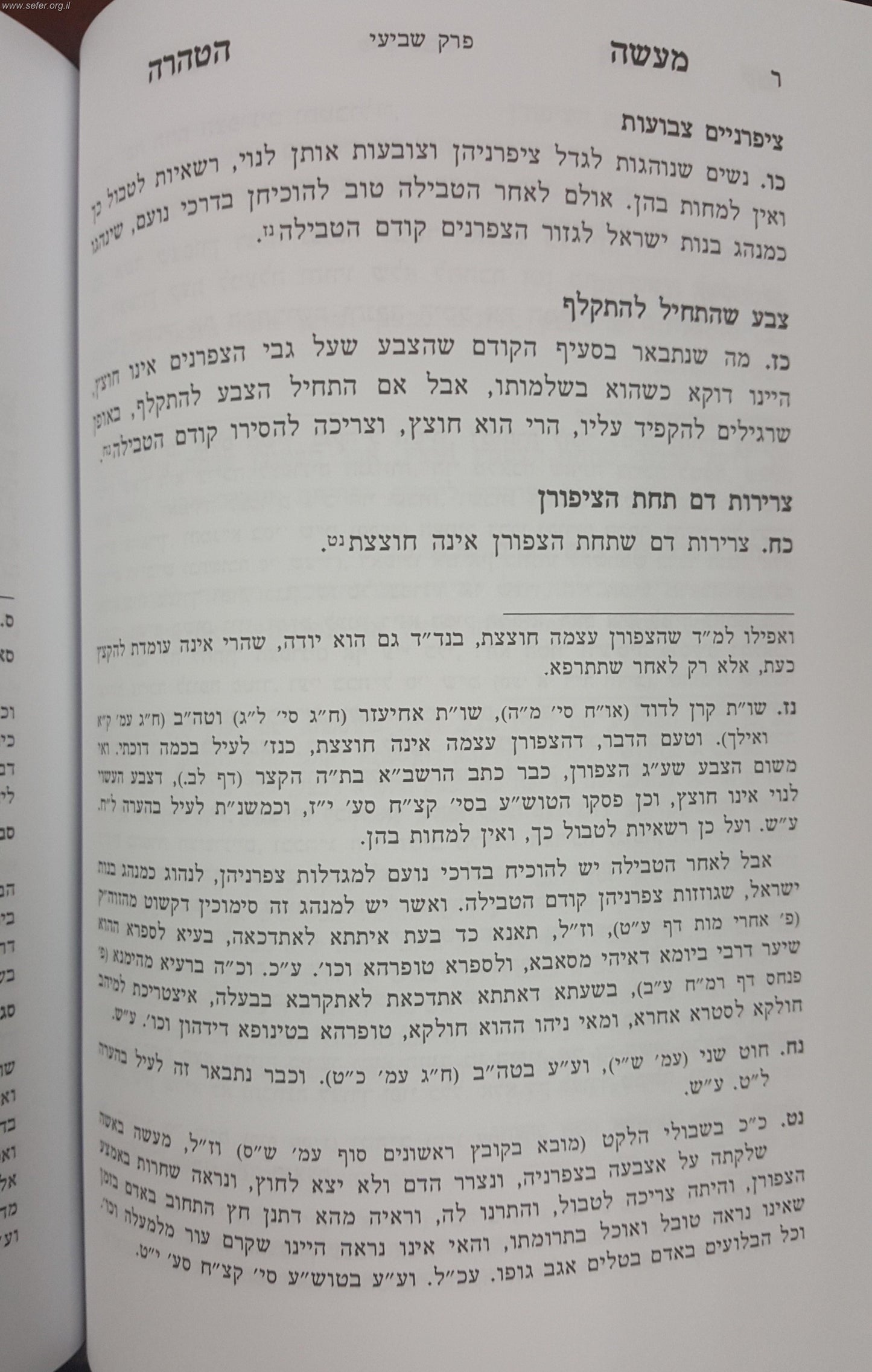 מעשה הטהרה - הלכות נידה וטבילה